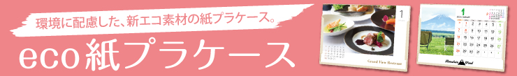 環境に配慮した、新エコ素材の紙プラケース。eco紙プラケース
